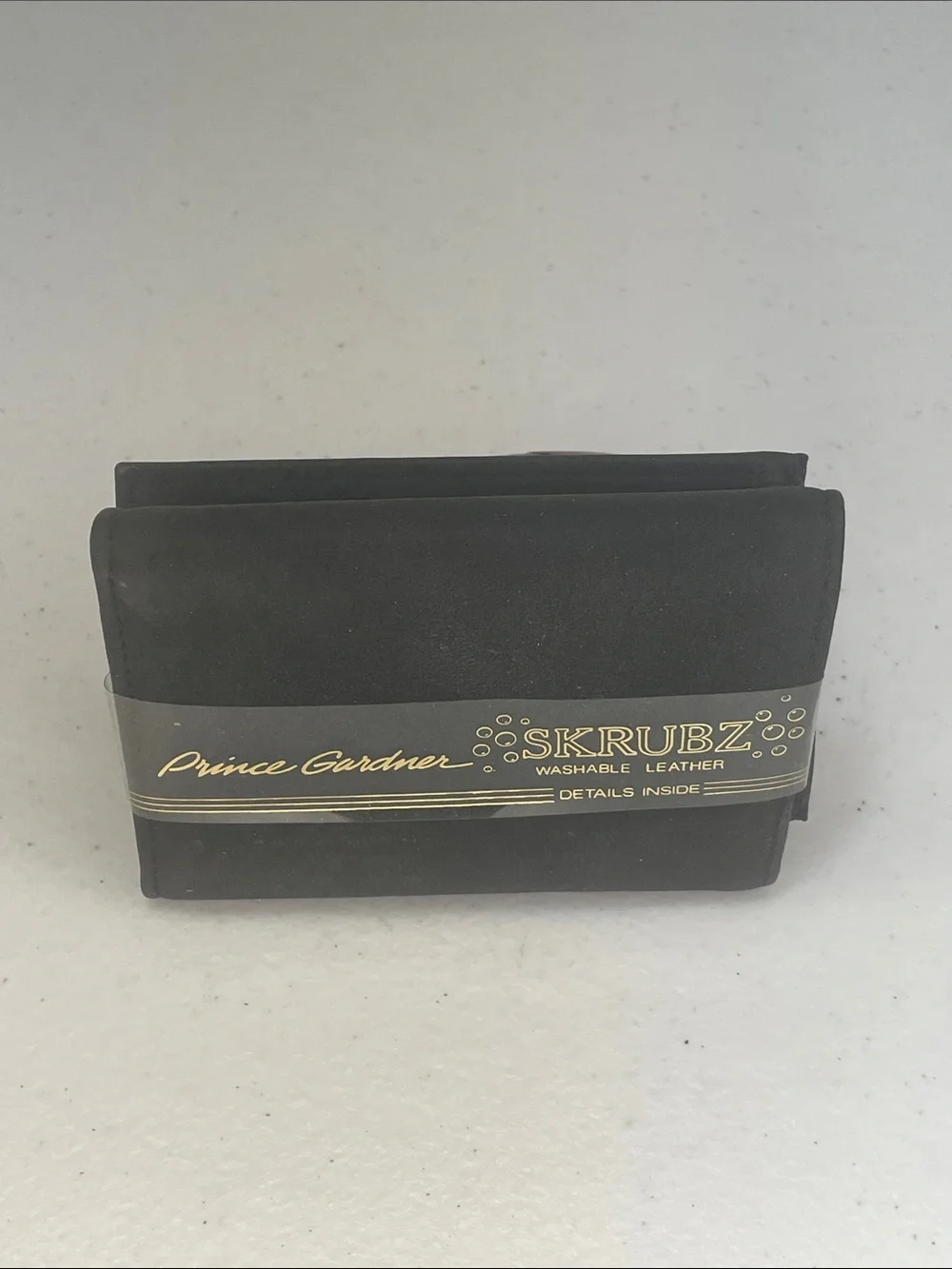 Black Men's Wallet - Washable Leather